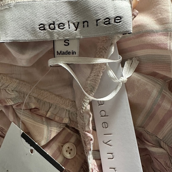 Adelyn Rae Pink Plaid Ruffle Midi Dress Sleeveless Tiered, Size Small - Picture 12 of 13